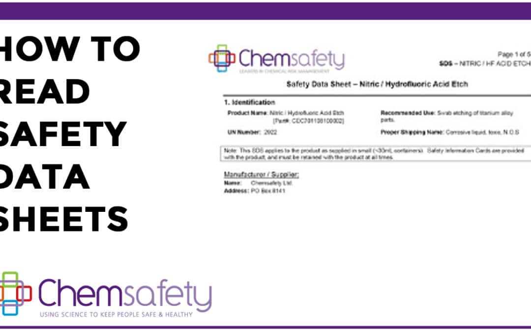 How to read Safety Data Sheets