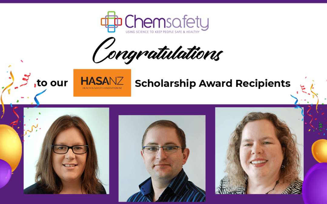 Chemsafety’s HASANZ 2021 Scholarship Recipients