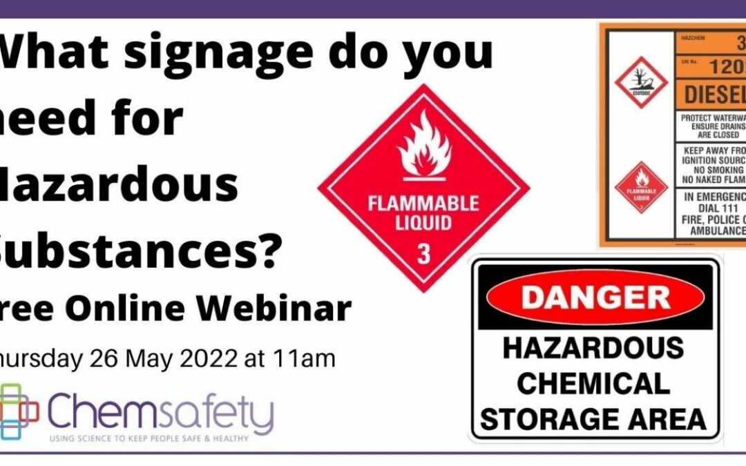 What signage do you need for Hazardous Substances?