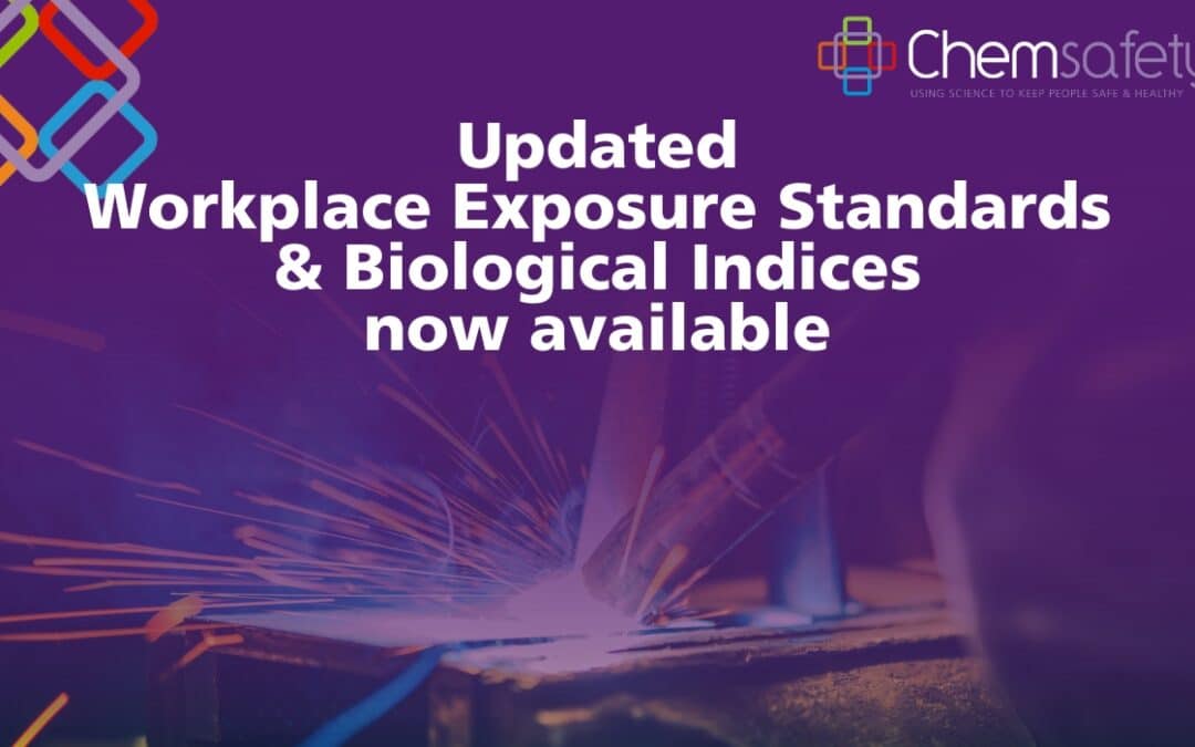Updated Workplace Exposure Standards and Biological Exposure Indices now available
