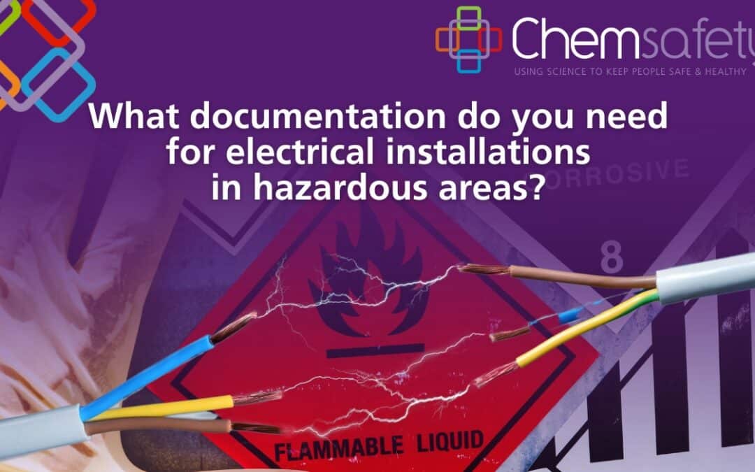 What documentation is needed for electrical installations in hazardous areas