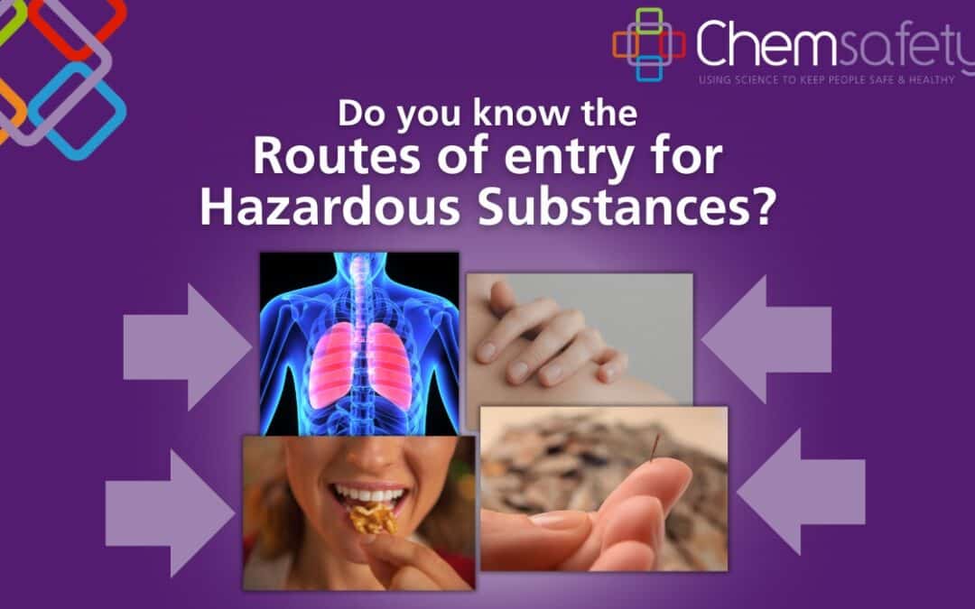 Routes of entry for hazardous substances